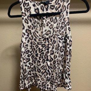 Leopard tank top
